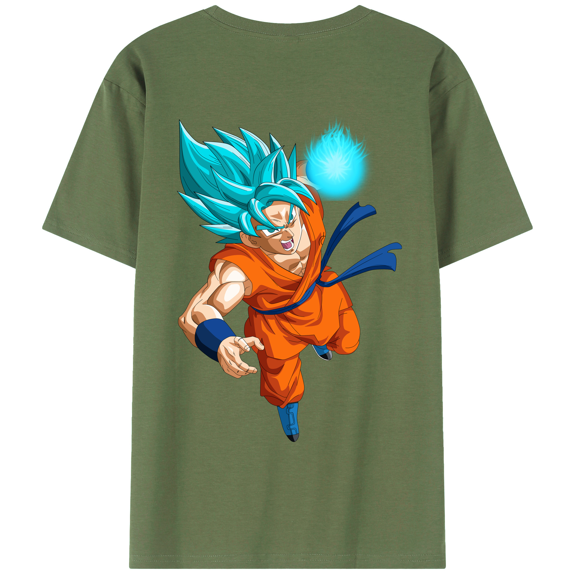 （画像用） ドラゴンボール 孫悟空（そん ごくう）Son Goku カカロット DRAGON BALL Kakarotto 綿100％ メンズ半袖Tシャツ（バックプリント） 通気性